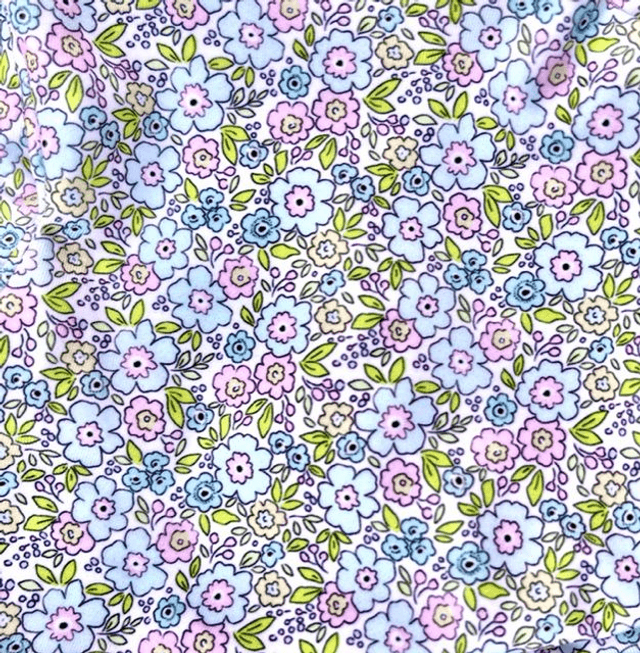 Chouchou floral vert